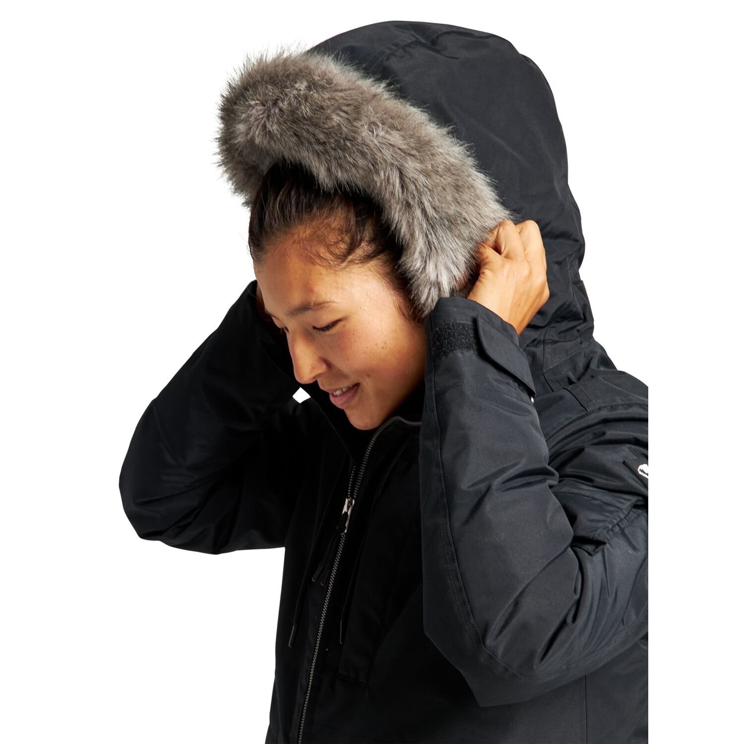 Women's Saxton Parka Jacket TRUE BLACK 